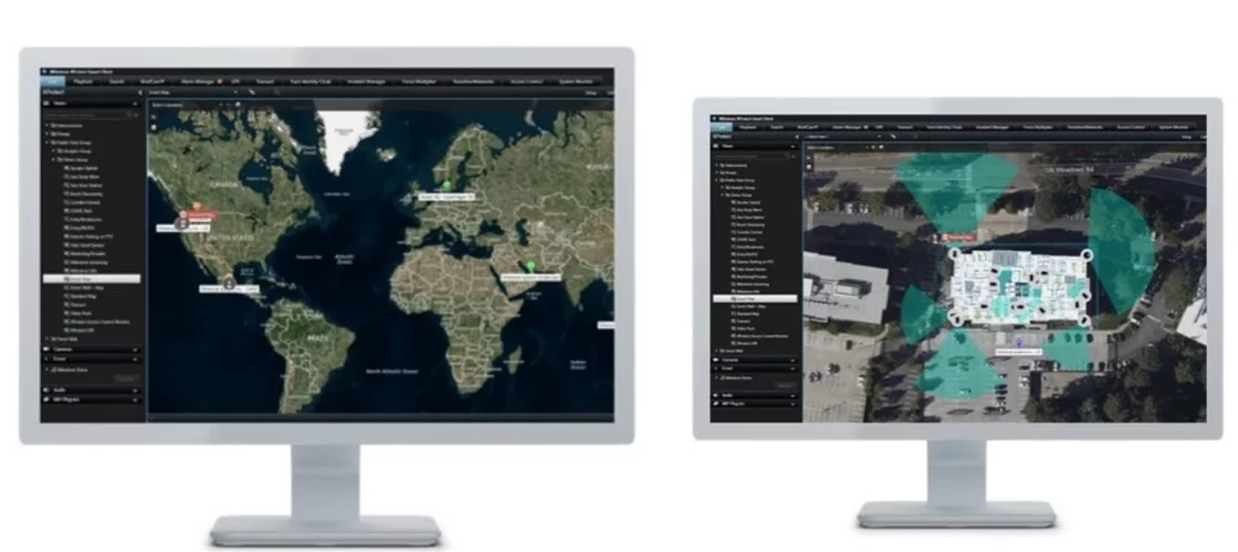 Il VMS di Milestone con la Smart Map, la mappa intelligente
