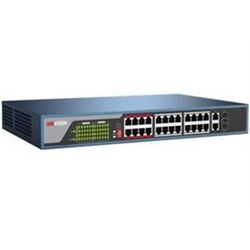 Hikvision Digital Technology DS-3E0326P-E switch di rete Non gestito Fast Ethernet (10/100) Nero 1U Supporto Power over Ethernet (PoE)