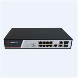 Hikvision Digital Technology DS-3E2310P switch di rete Gestito Fast Ethernet (10/100) Nero 1U Supporto Power over Ethernet (PoE)